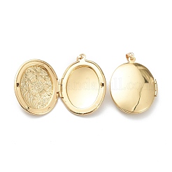 Brass Locket Pendants&nbsp;X-KK-P199-09G