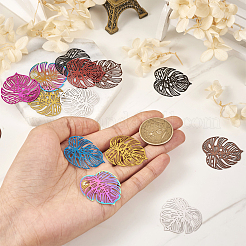 48Pcs 12 Styles 430 & 201 Stainless Steel Filigree Pendants&nbsp;STAS-TA0002-19
