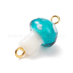 Handmade Lampwork Connector Charms&nbsp;PALLOY-JF01536