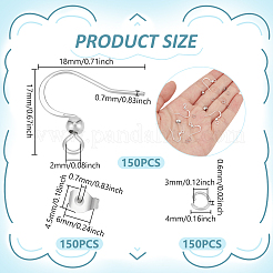 150Pcs 304 Stainless Steel French Earring Hooks&nbsp;STAS-UN0063-33