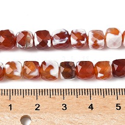 Natural Fire Crackle Agate Beads Strands&nbsp;G-H078-C49-6mm-01