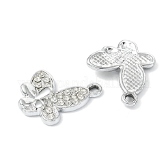 Animal Theme UV Plating Alloy Crystal Rhinestone Pendants&nbsp;ALRI-T012-07J-P