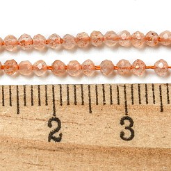 Natural Sunstone Beads Strands&nbsp;G-K182-2mm-13A