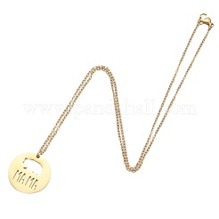 201 Stainless Steel Pendant Necklaces&nbsp;WG12F44-01