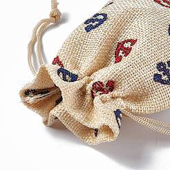 Burlap Packing Pouches Drawstring Bags&nbsp;ABAG-L016-A10