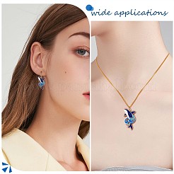 20Pcs Whale Enamel Charm Pendant Blue Whales Fish Charm Sea Animal Pendant for Jewelry Necklace Bracelet Earring Making Crafts&nbsp;JX299A