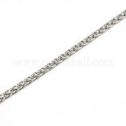 Tarnish Resistant 304 Stainless Steel Wheat Chain Necklace Making&nbsp;STAS-A028-N005P