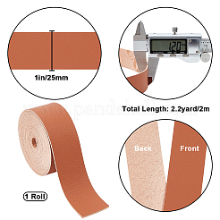 2M Flat Microfiber Imitation Leather Cord&nbsp;FIND-WH0420-75B-04