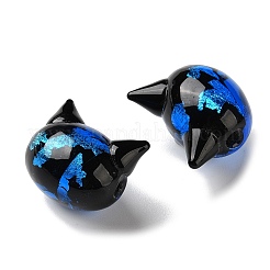 Handmade Foil Glass Beads&nbsp;LAMP-D005-01B