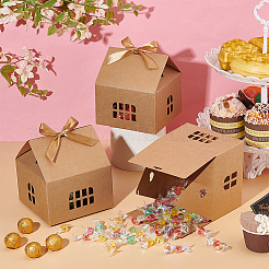 House Shape Cardboard Candy Storage Box&nbsp;CON-WH0084-89B