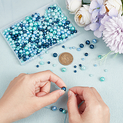 700Pcs 3 Styles Pearlized Glass Pearl Beads&nbsp;HY-BBC0001-01A