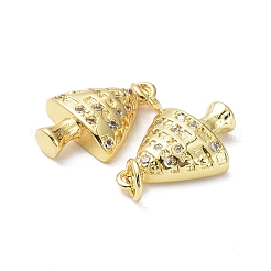 Brass with Cubic Zirconia Pendants&nbsp;KK-G469-13G