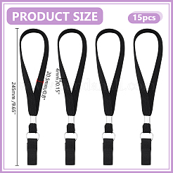 15Pcs Nylon Walking Stick Wrist Straps&nbsp;FIND-HY0005-08
