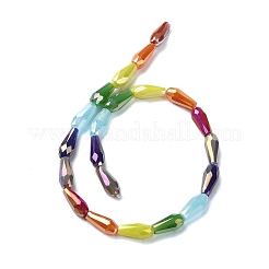 Electroplate Glass Beads Strands&nbsp;X-EGLA-C004-01