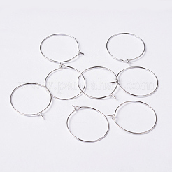 Brass Wine Glass Charm Rings&nbsp;EC067-2S