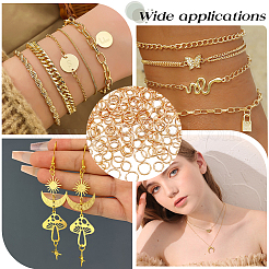 300Pcs 3 Styles Brass Open Jump Rings&nbsp;KK-BBC0008-74