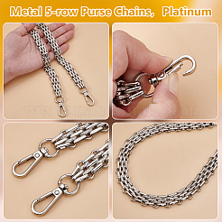 1Pc Metal 5-row Purse Chains&nbsp;DIY-UN0007-36P