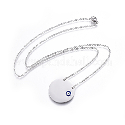 304 Stainless Steel Pendant Necklaces&nbsp;NJEW-E141-23