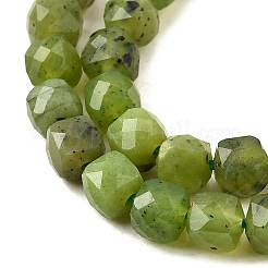 Natural Canadian Jade Beads Strands&nbsp;G-G259-C03-4x4mm