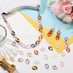 240Pcs 8 Colors Opaque & Transparent Acrylic Quick Link Connectors&nbsp;OACR-SP0002-21A