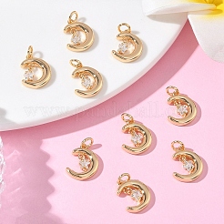 SHEGRACE Brass Micro Pave Cubic Zirconia Pendants&nbsp;XGRQ3D664-464G