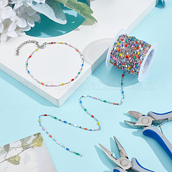 304 Stainless Steel Enamel Dapped Chains&nbsp;CHS-WH0010-06P-1