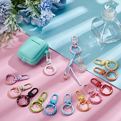 13Pcs 13 Colors Baking Paint Alloy Swivel Clasps&nbsp;FIND-UN0009-90