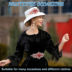 Rhinestone Flower Appliques&nbsp;DIY-WH0504-99C