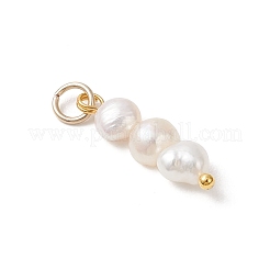 Natural Baroque Keshi Pearl Two Sides Polished Pendants&nbsp;PALLOY-JF04814-02