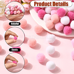 120Pcs 4 Colors  Polyester Pompom Ball&nbsp;FIND-SC0019-66B
