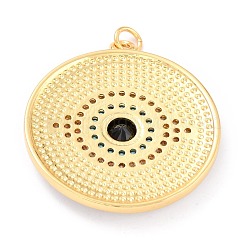 Real 18K Gold Plated Brass Micro Pave Cubic Zirconia Pendants&nbsp;ZIRC-L100-084G