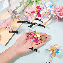 PE Plastic with Laser Alligator Hair Clips for Girl&nbsp;PHAR-TAC0007-05