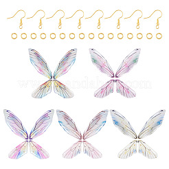 DIY Epoxy Resin Wing Pendants Dangle Earring Making Kits&nbsp;DIY-TA0012-37