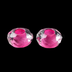 Transparent Acrylic European Beads&nbsp;MACR-D082-05