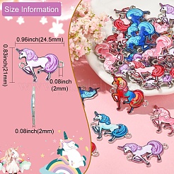 30Pcs Printed Alloy Connector Charms&nbsp;PALLOY-CJ0002-22