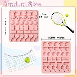 2Pcs Tennis Theme Silicone Molds for DIY Craft&nbsp;ST-CJ0007-78