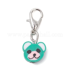 Handmade Polymer Clay Pendant Decorations&nbsp;HJEW-JM04026-01