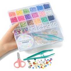 DIY Heishi Surfer Bracelet Necklace Making Kit&nbsp;DIY-YW0006-54
