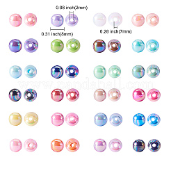 600Pcs 24 Colors Opaque Acrylic Beads&nbsp;MACR-CJ0001-16