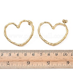 304 Stainless Steel Hollow Heart Stud Earrings&nbsp;EJEW-K268-55G
