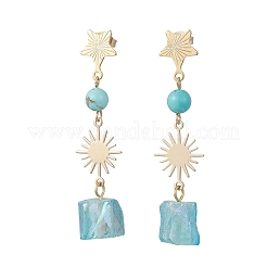 4 Pairs 201 Stainless Steel Dangle Stud Earrings&nbsp;EJEW-TA00794