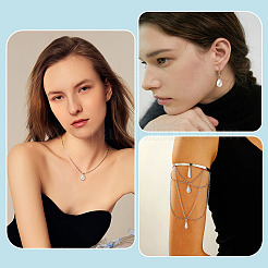 80Pcs 8 Styles ABS Plastic Pearl Pendants&nbsp;FIND-TA0010-50