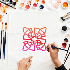 6Pcs 6 Styles PET Hollow Out Drawing Painting Stencils&nbsp;DIY-WH0411-624