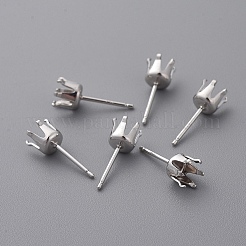 925 Sterling Silver Stud Earrings Findings&nbsp;STER-I005-16P