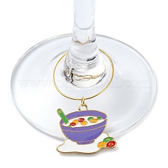 Alloy Enamel Wine Glass Charms&nbsp;AJEW-JO00246