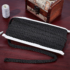 13M Polyester Centipede Lace Ribbons&nbsp;SRIB-WH0011-223C