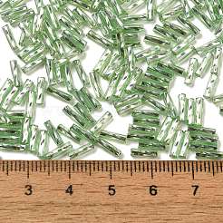 Glass Twist Bugle Beads&nbsp;SEED-C004-06B