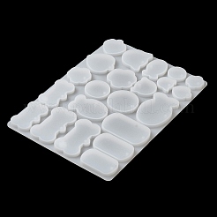 Bone/Fish/Flat Round DIY Pendant Silhouette Silicone Molds&nbsp;DIY-G099-02A