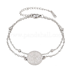 304 Stainless Steel Multi-strand Bracelets&nbsp;SA-CBA7739-02P