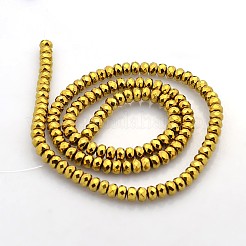 Electroplate Non-magnetic Synthetic Hematite Beads Strands&nbsp;G-J208D-05